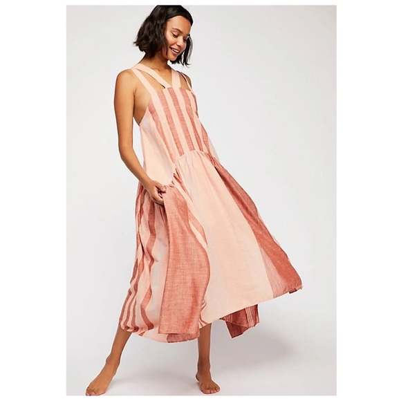 Free People Dresses & Skirts - Free People Joyel Midi Dress Size XS boho lagenlook